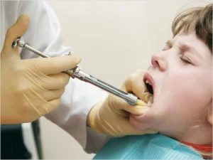 Pediatric dentistry with anesthesia